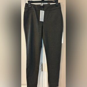 Chicos Size 0 4 Petite Ponte Legging Heather Grey Pants NWT